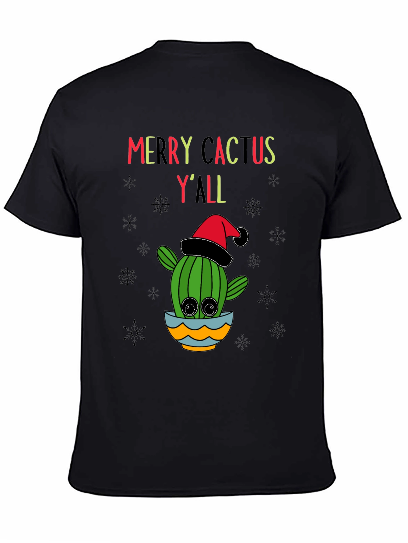 Merry Cactus Yall Christmas T-Shirt