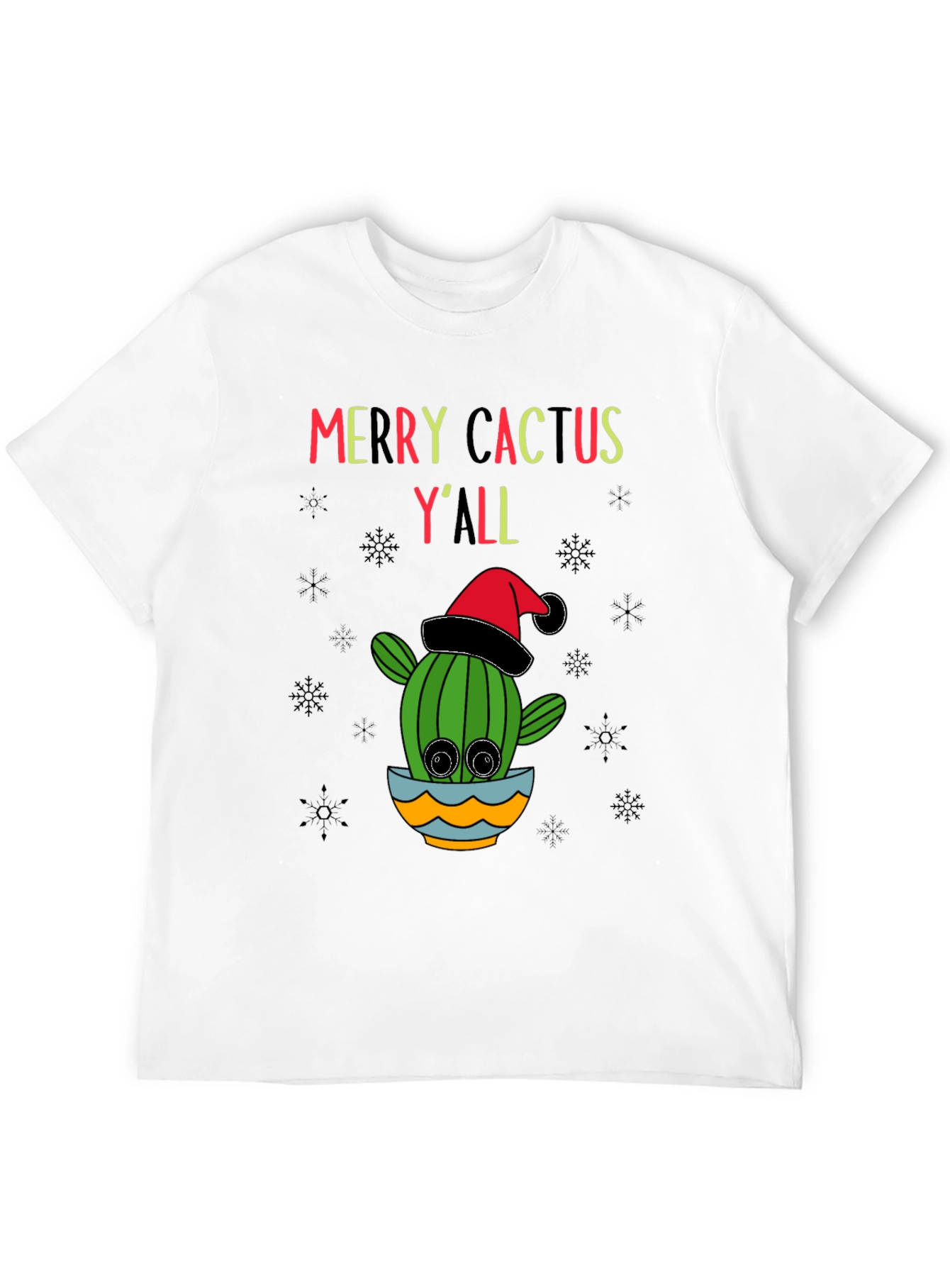 Merry Cactus Yall Christmas T-Shirt