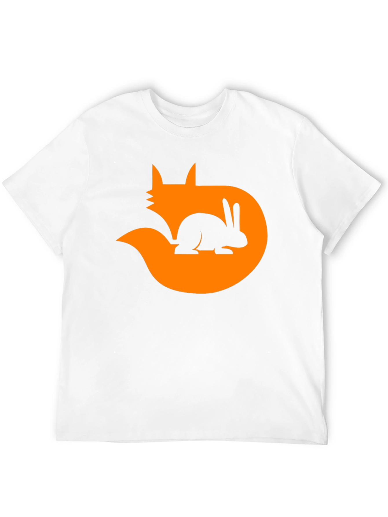 Fox & Rabbit Graphic Tee - Black Cotton Blend