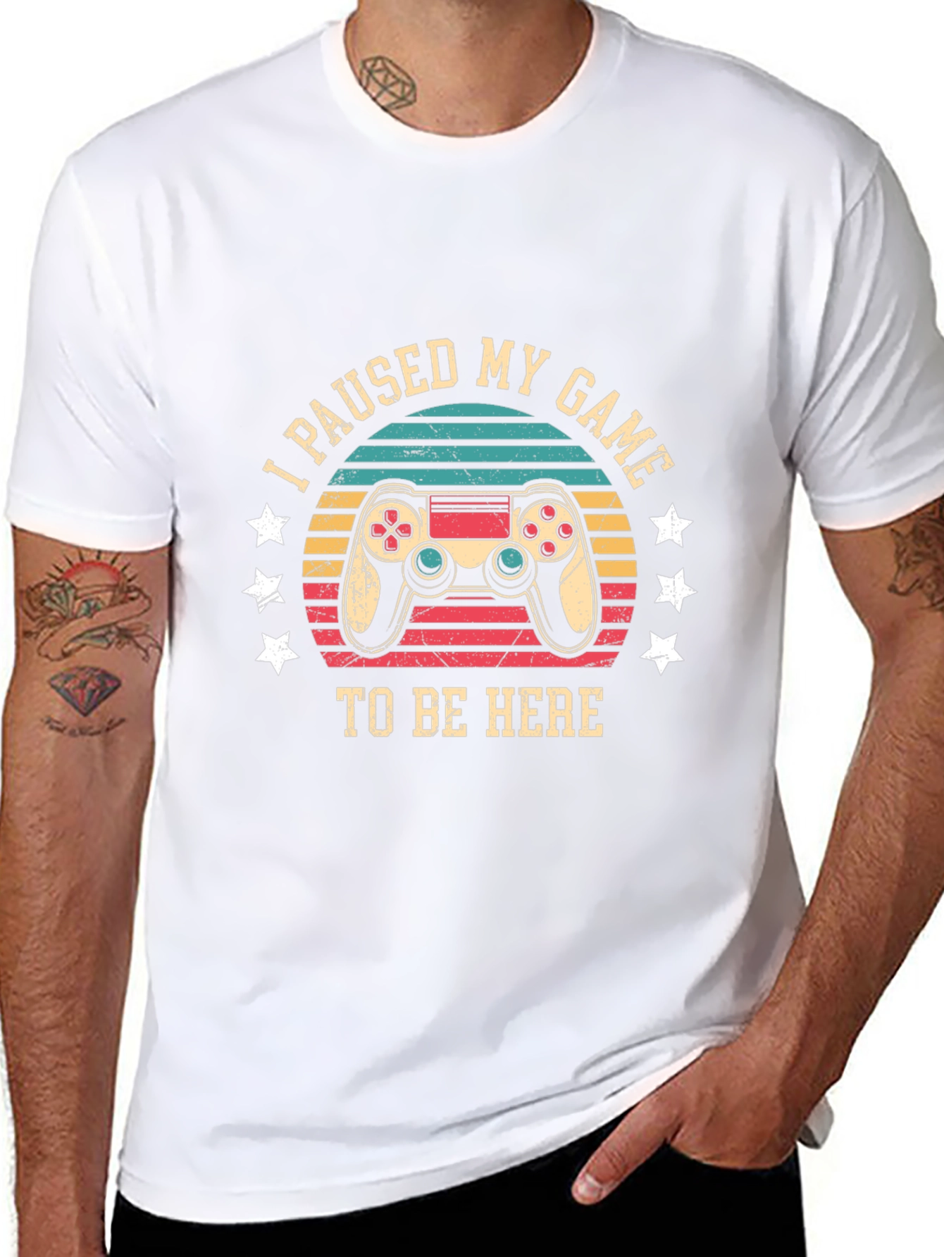 I Paused My Game T-Shirt Retro Gamer Tee