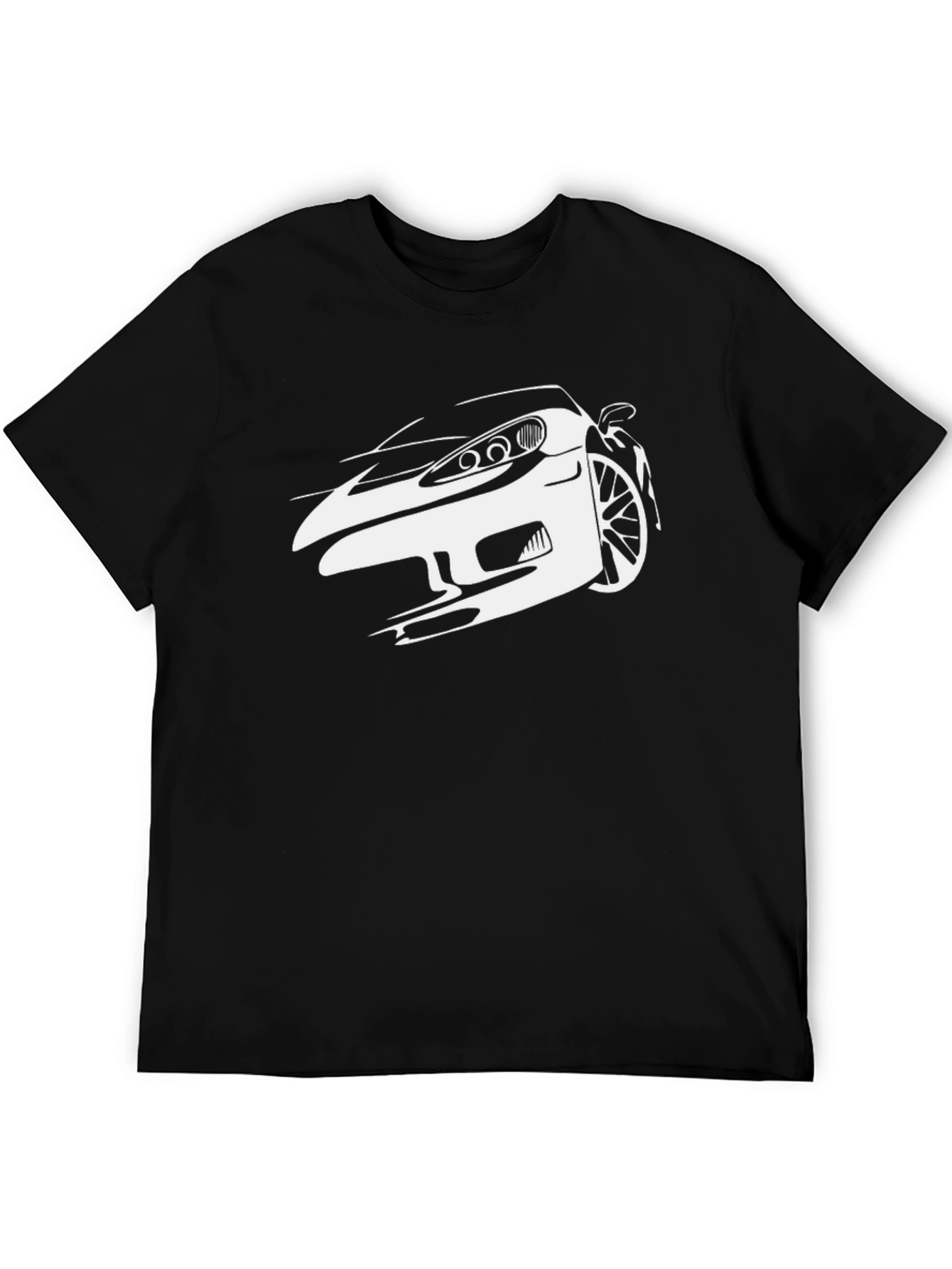 Black Car Graphic Tee - Modern Automotive Style