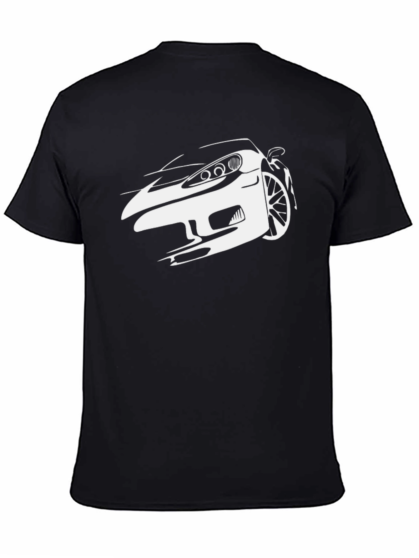 Black Car Graphic Tee - Modern Automotive Style