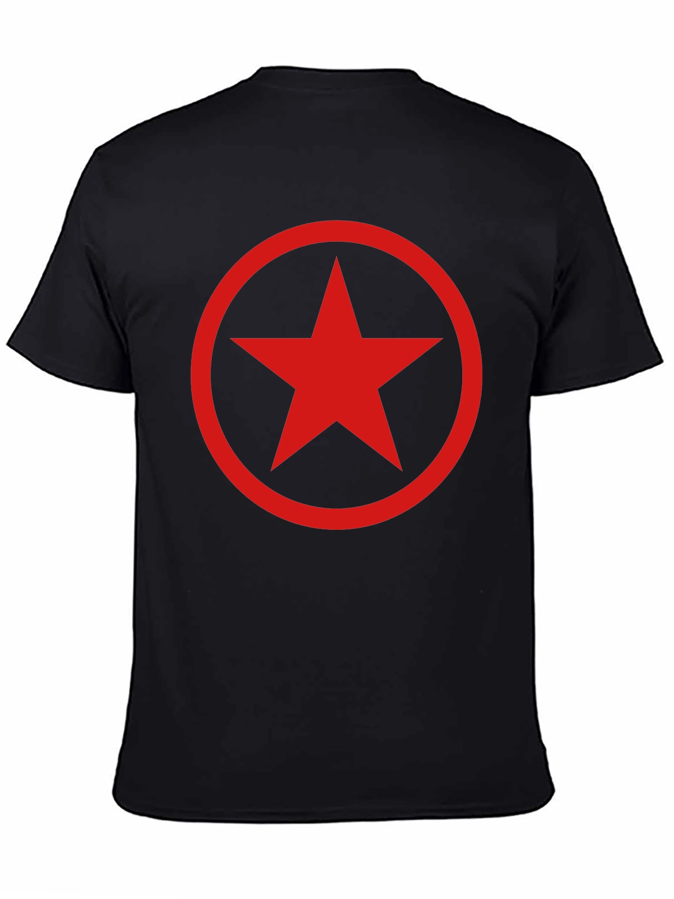 Red Star Graphic Black T-Shirt