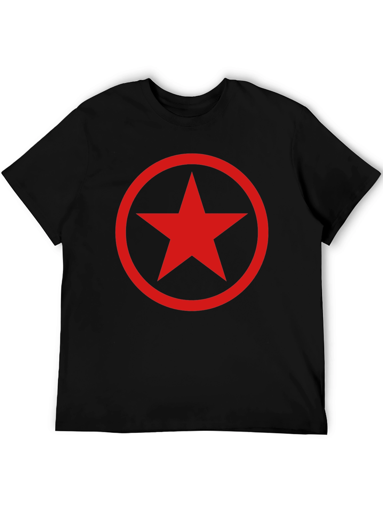 Red Star Graphic Black T-Shirt