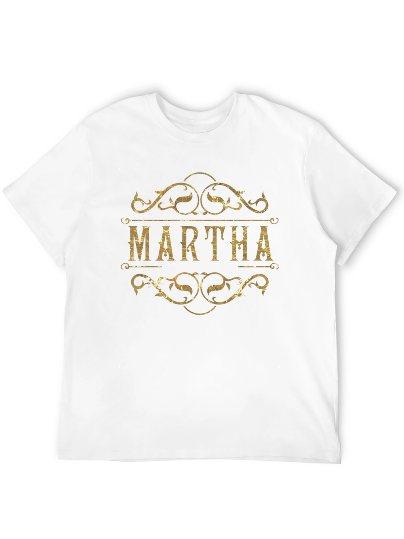 Personalized MARTHA Graphic Tee - Black Unisex T-Shirt