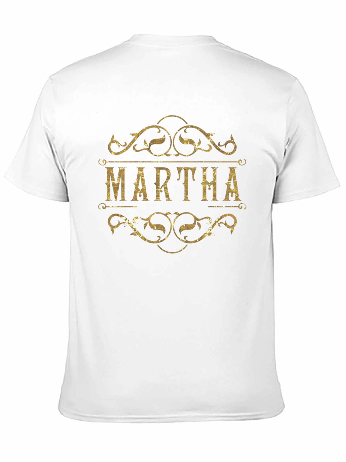 Personalized MARTHA Graphic Tee - Black Unisex T-Shirt