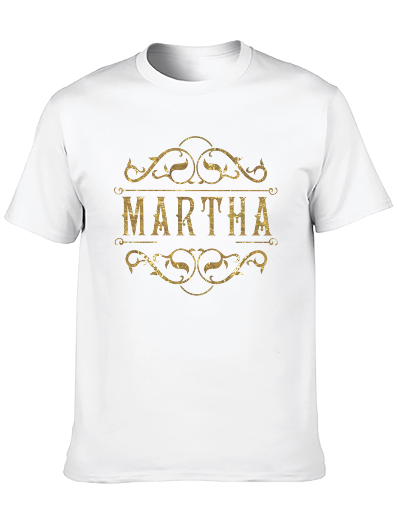 Personalized MARTHA Graphic Tee - Black Unisex T-Shirt