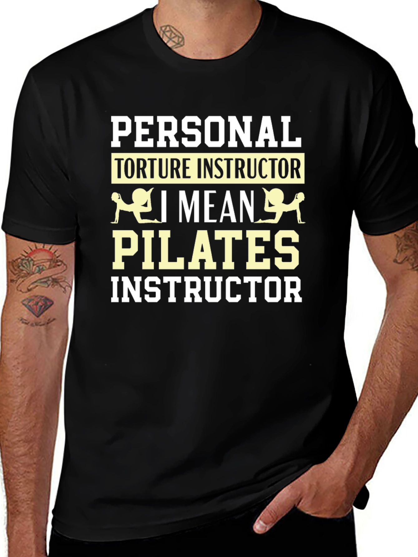 Pilates Instructor Funny Graphic T-Shirt