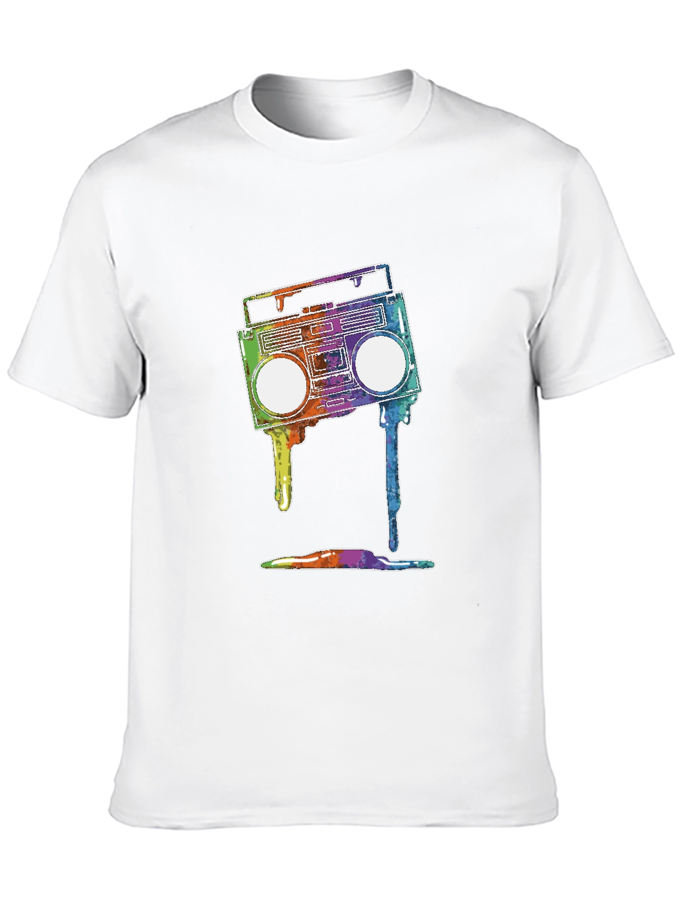 Retro Boombox T-Shirt - Vibrant Graphic Tee