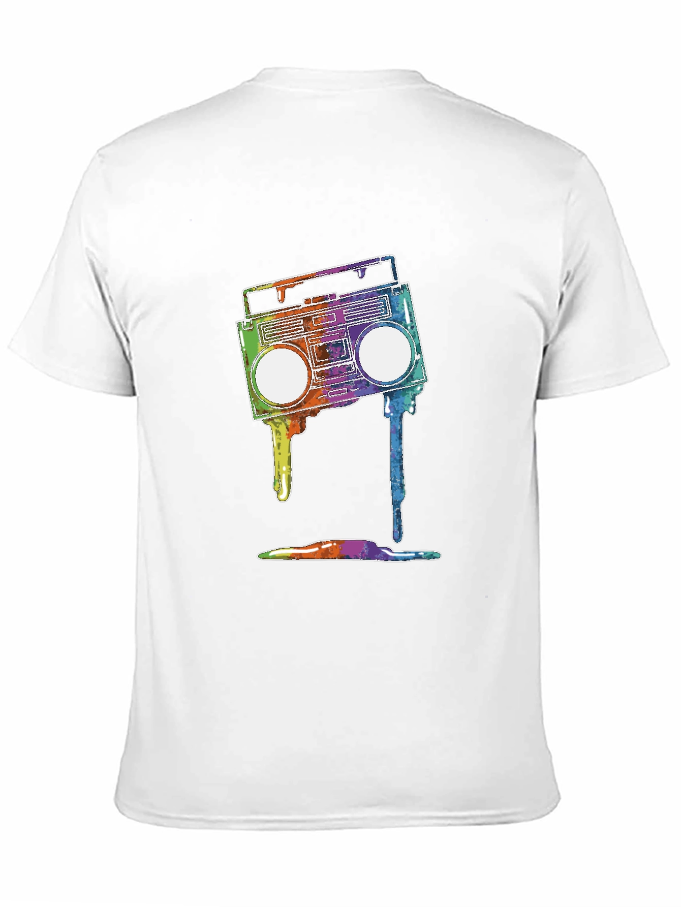 Retro Boombox T-Shirt - Vibrant Graphic Tee