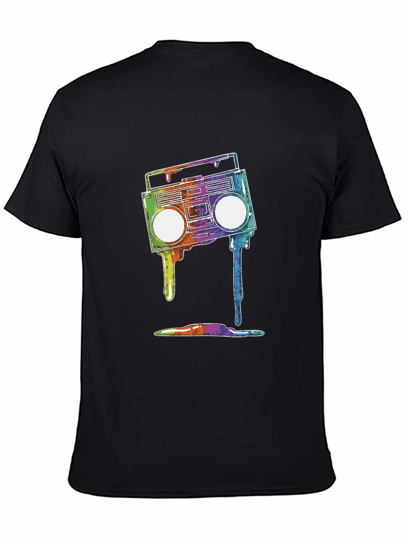 Retro Boombox T-Shirt - Vibrant Graphic Tee