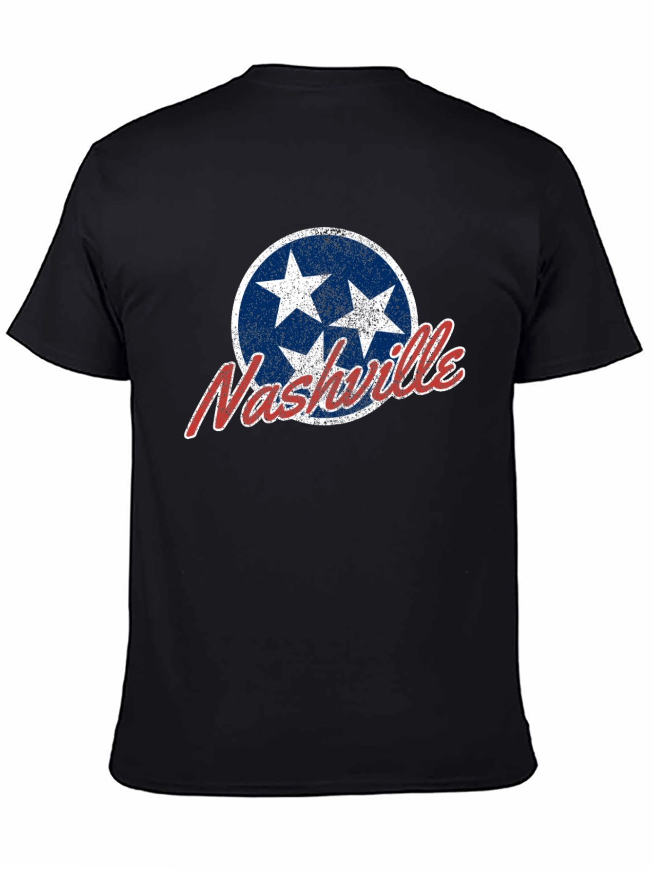 Nashville Tennessee T-Shirt - Distressed Star Design