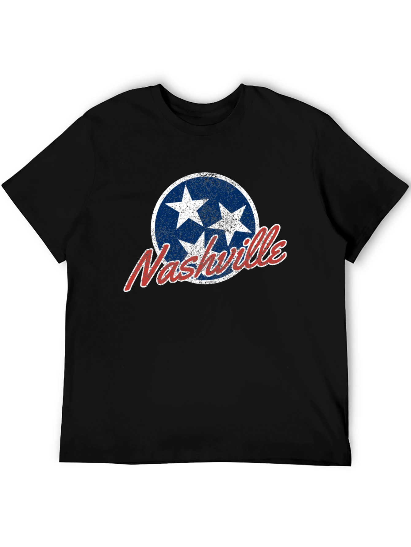 Nashville Tennessee T-Shirt - Distressed Star Design