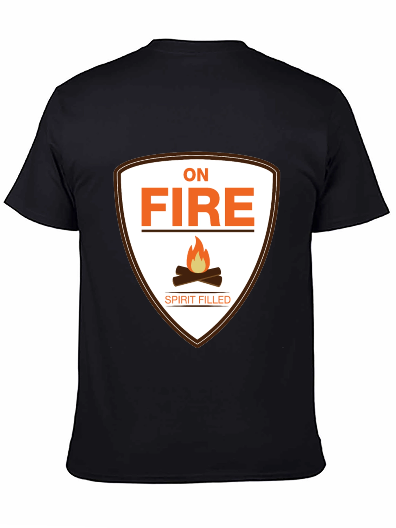 On Fire Spirit Filled Black T-Shirt