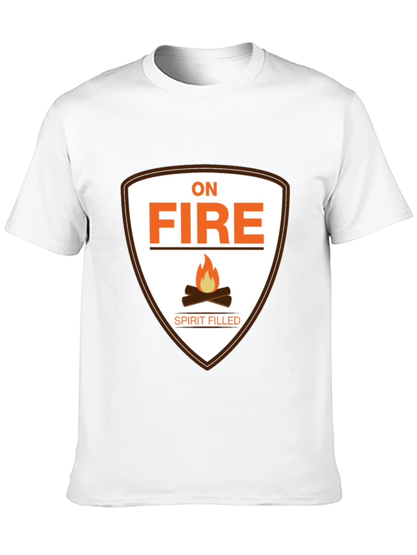 On Fire Spirit Filled Black T-Shirt