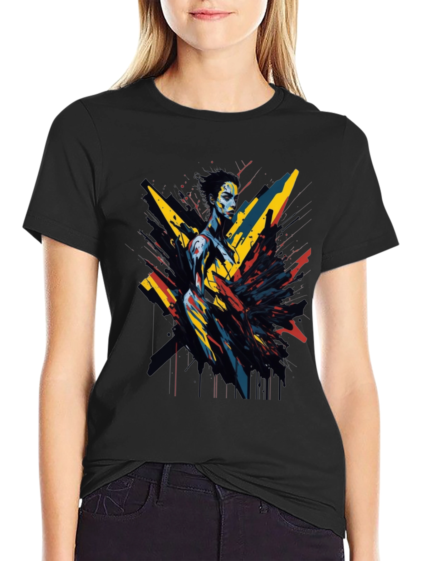 Abstract Art Graphic Tee - Modern Unisex T-Shirt