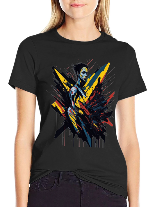 Abstract Art Graphic Tee - Modern Unisex T-Shirt