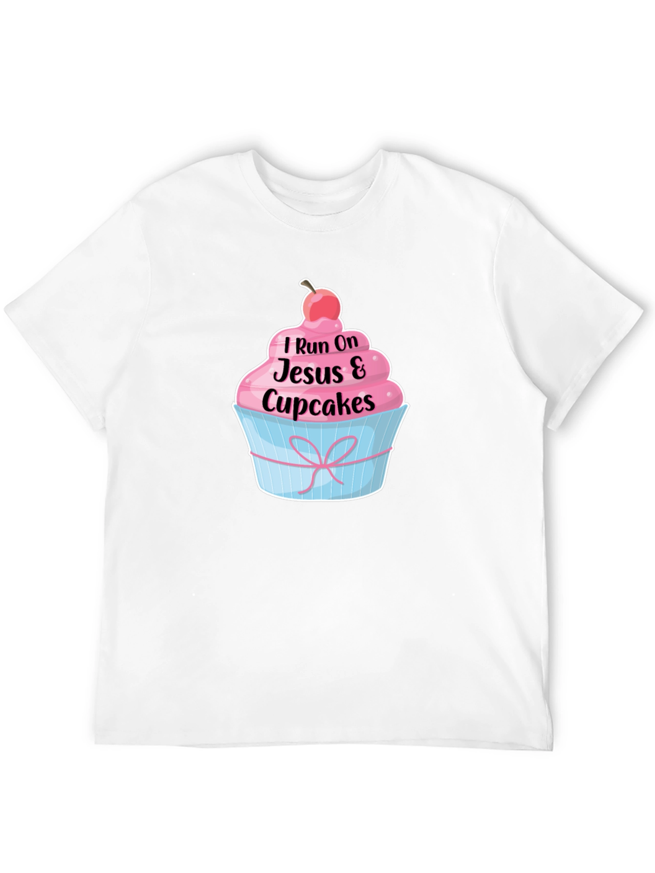 I Run on Jesus and Cupcakes T-Shirt