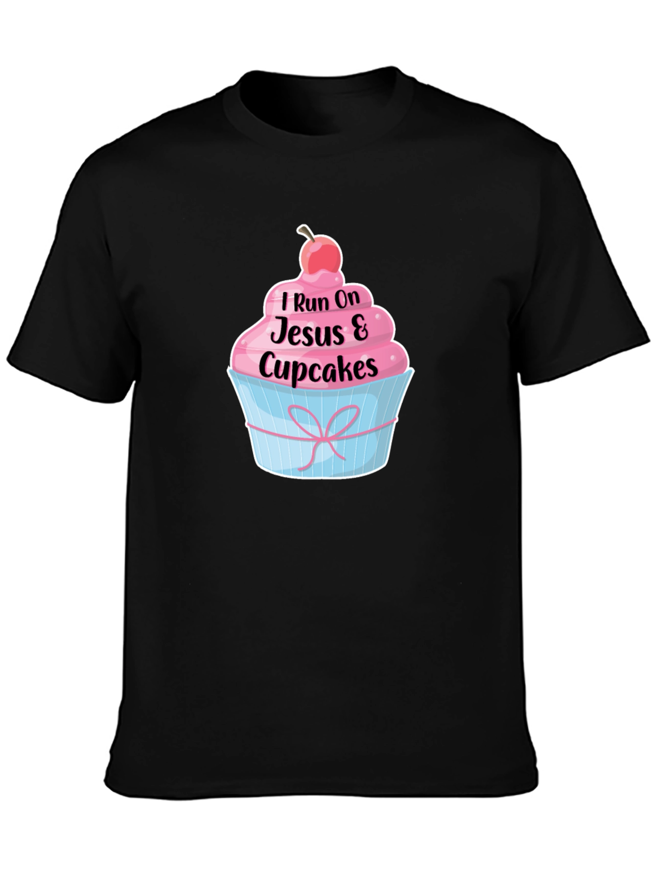 I Run on Jesus and Cupcakes T-Shirt