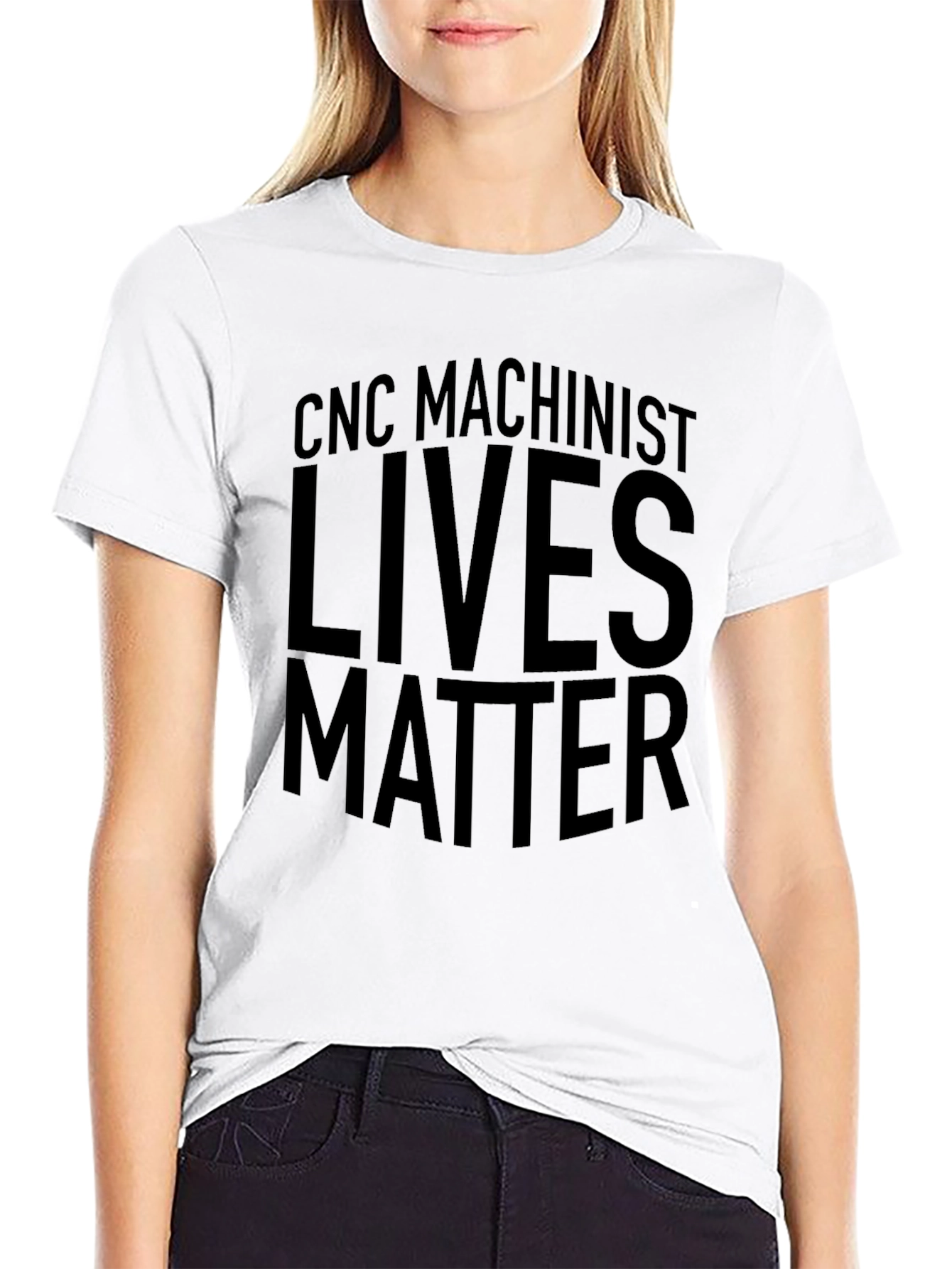 CNC Machinist Lives Matter Black T-Shirt