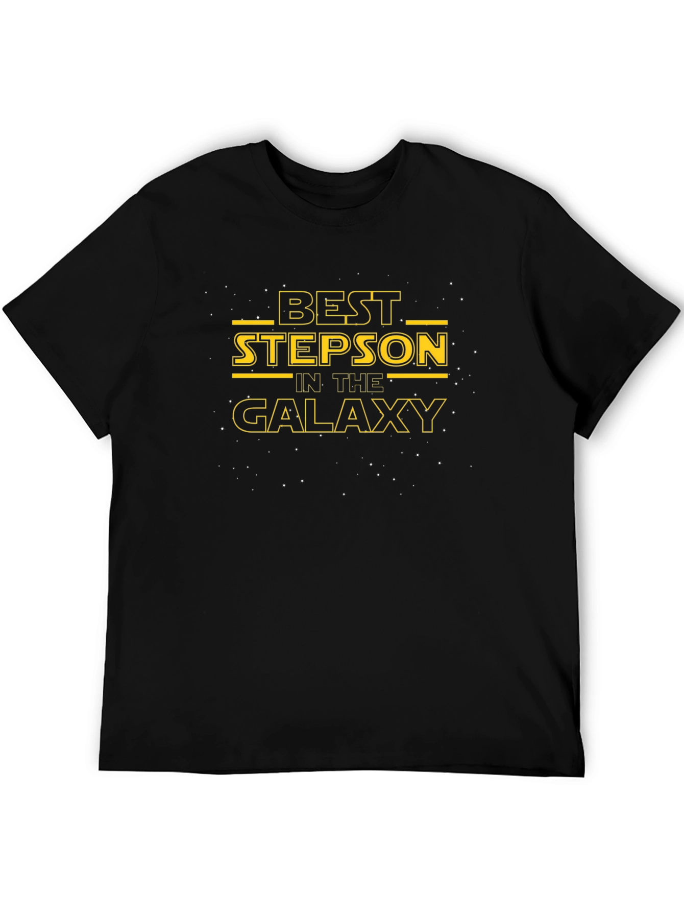 Best Stepson in the Galaxy Black T-Shirt