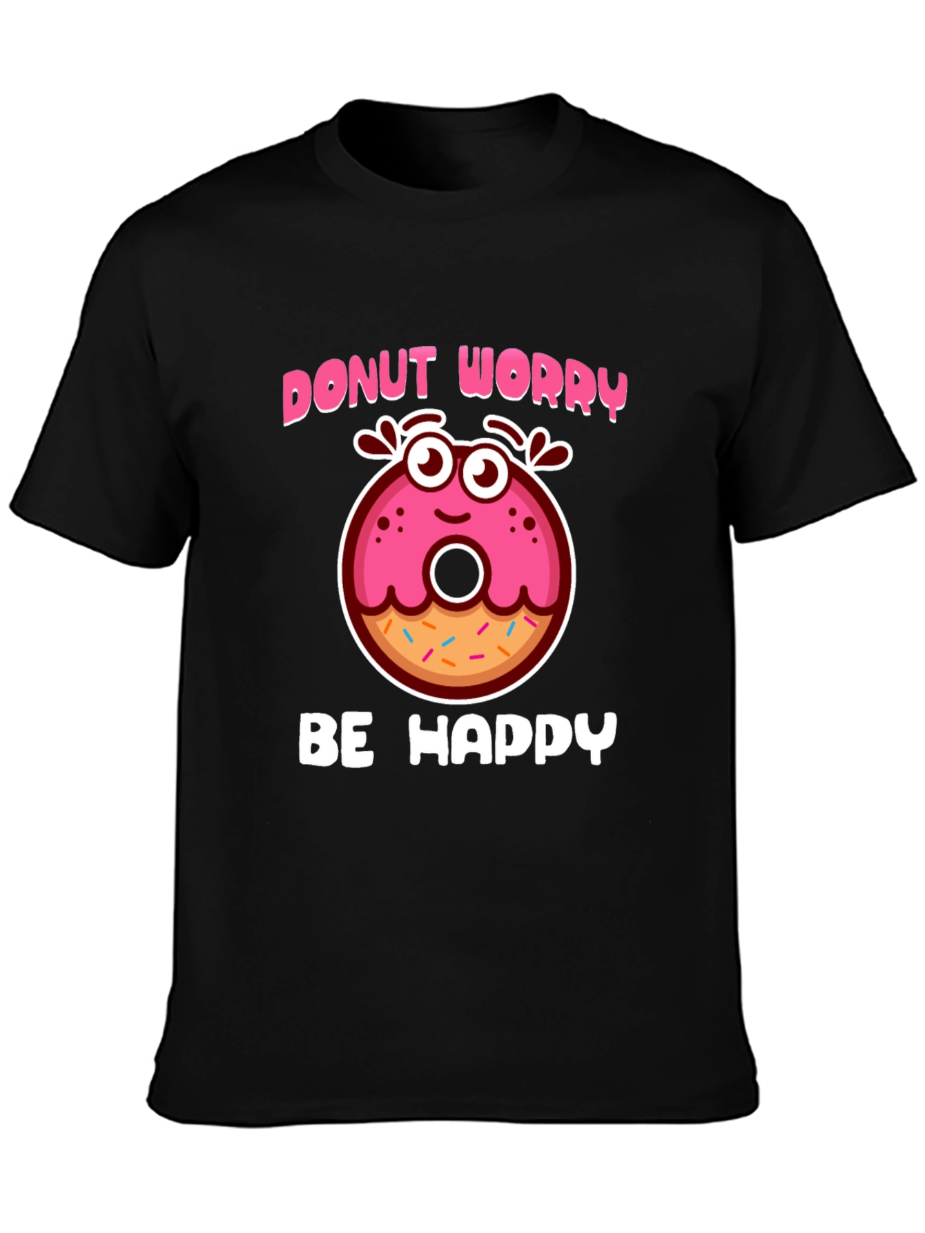 Donut Worry Be Happy Graphic Tee