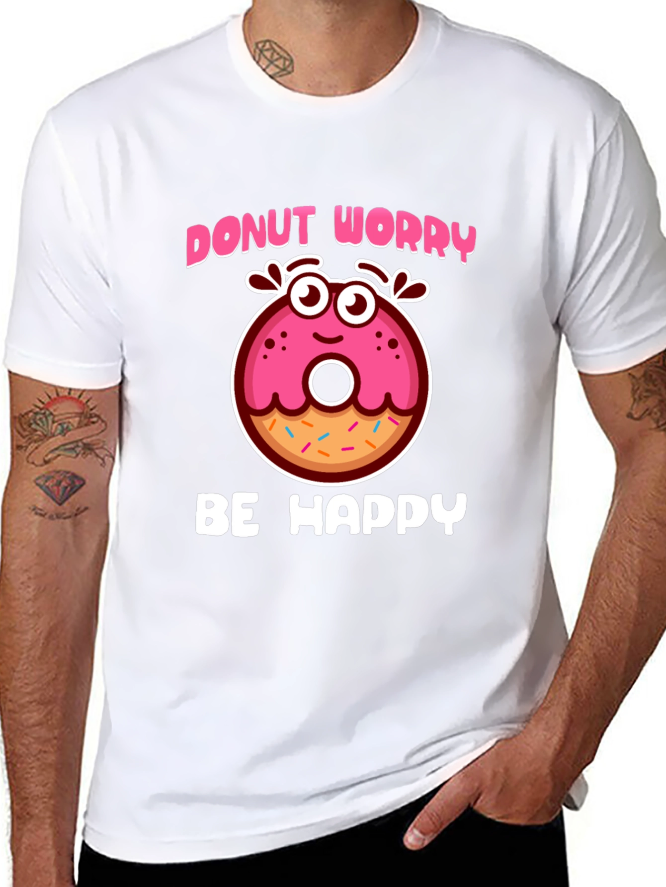 Donut Worry Be Happy Graphic Tee