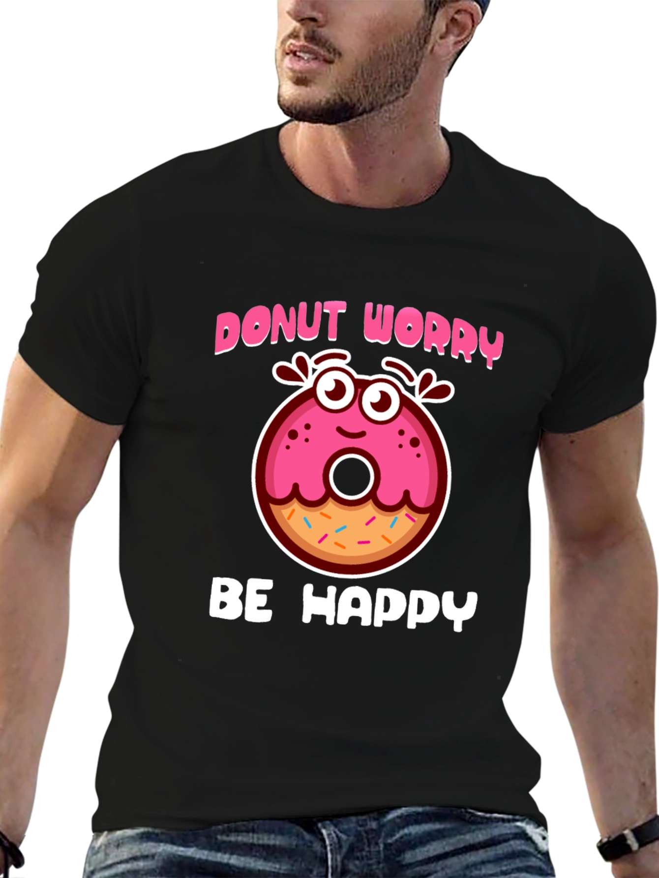 Donut Worry Be Happy Graphic Tee