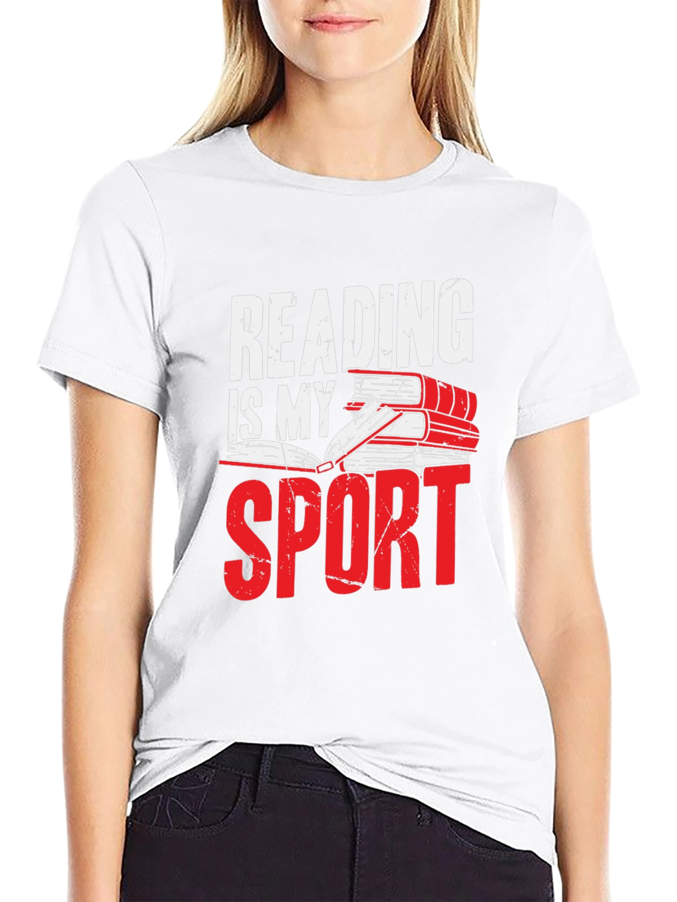 Reading is My Sport Graphic T-Shirt