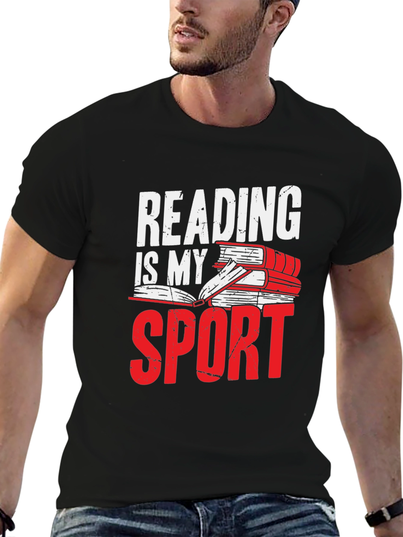 Reading is My Sport Graphic T-Shirt