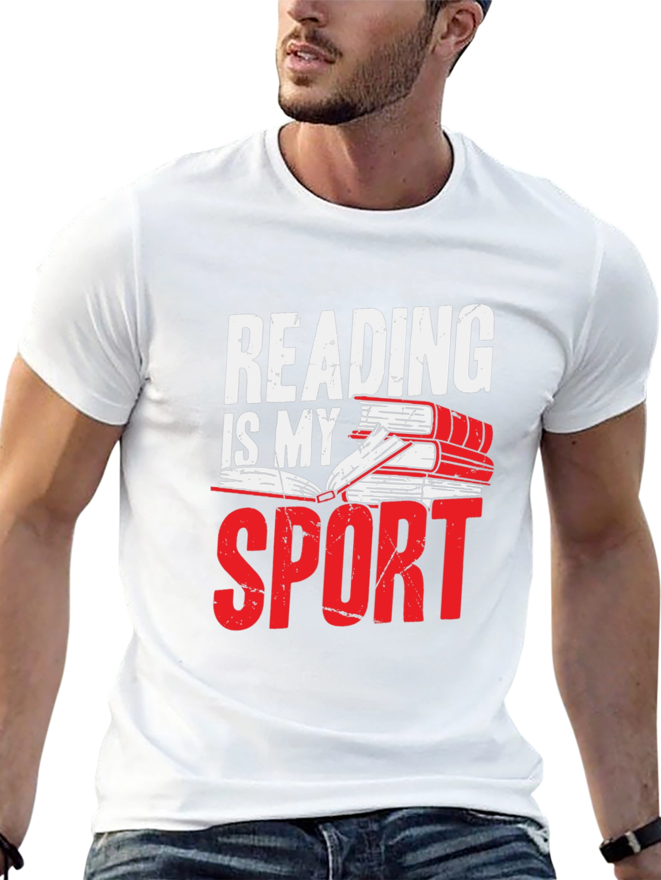 Reading is My Sport Graphic T-Shirt
