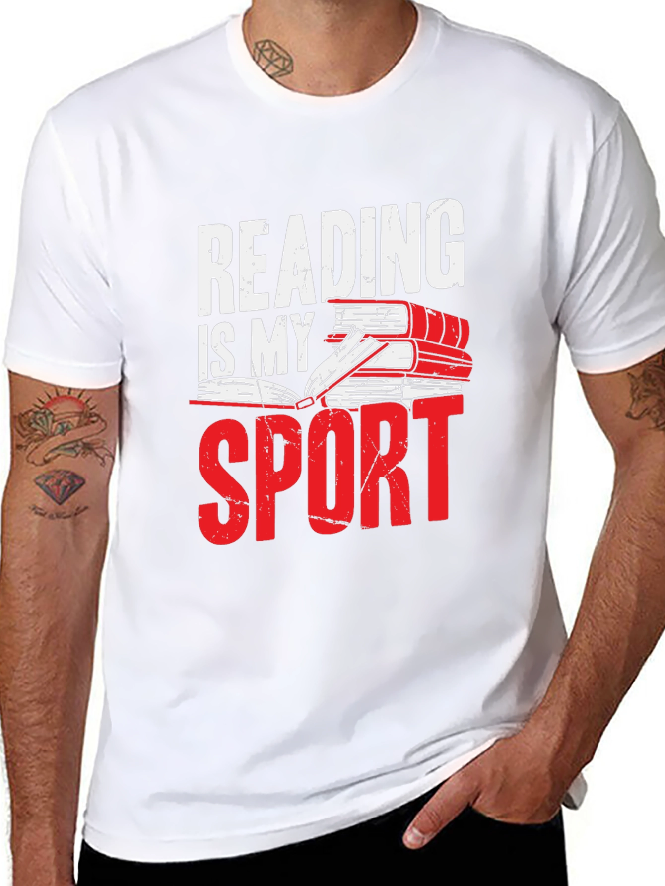 Reading is My Sport Graphic T-Shirt
