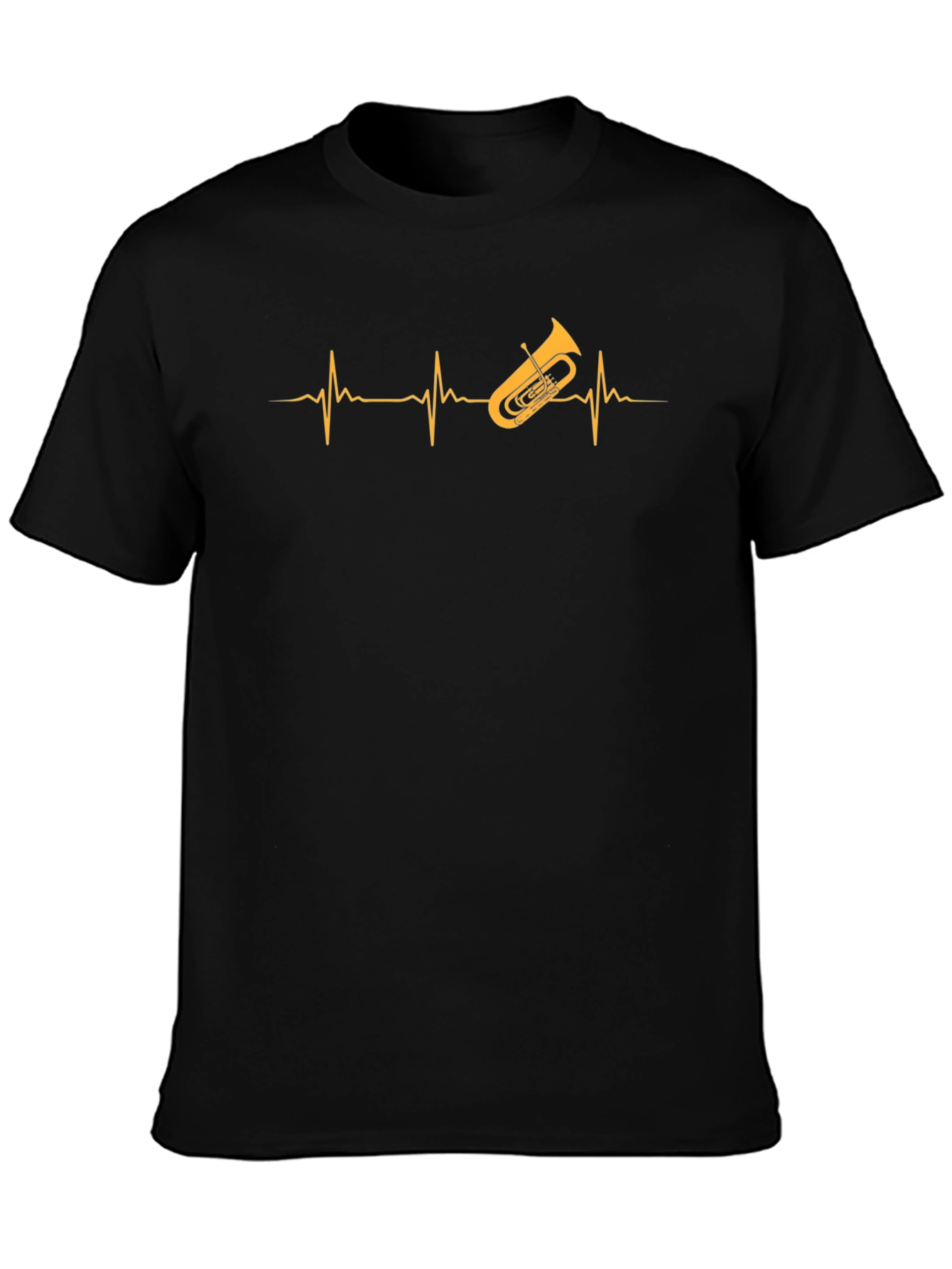 Tuba Heartbeat T-Shirt - Music Lover Tee
