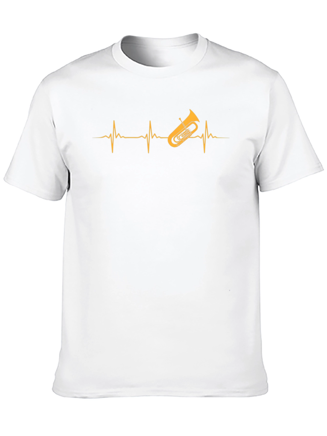 Tuba Heartbeat T-Shirt - Music Lover Tee