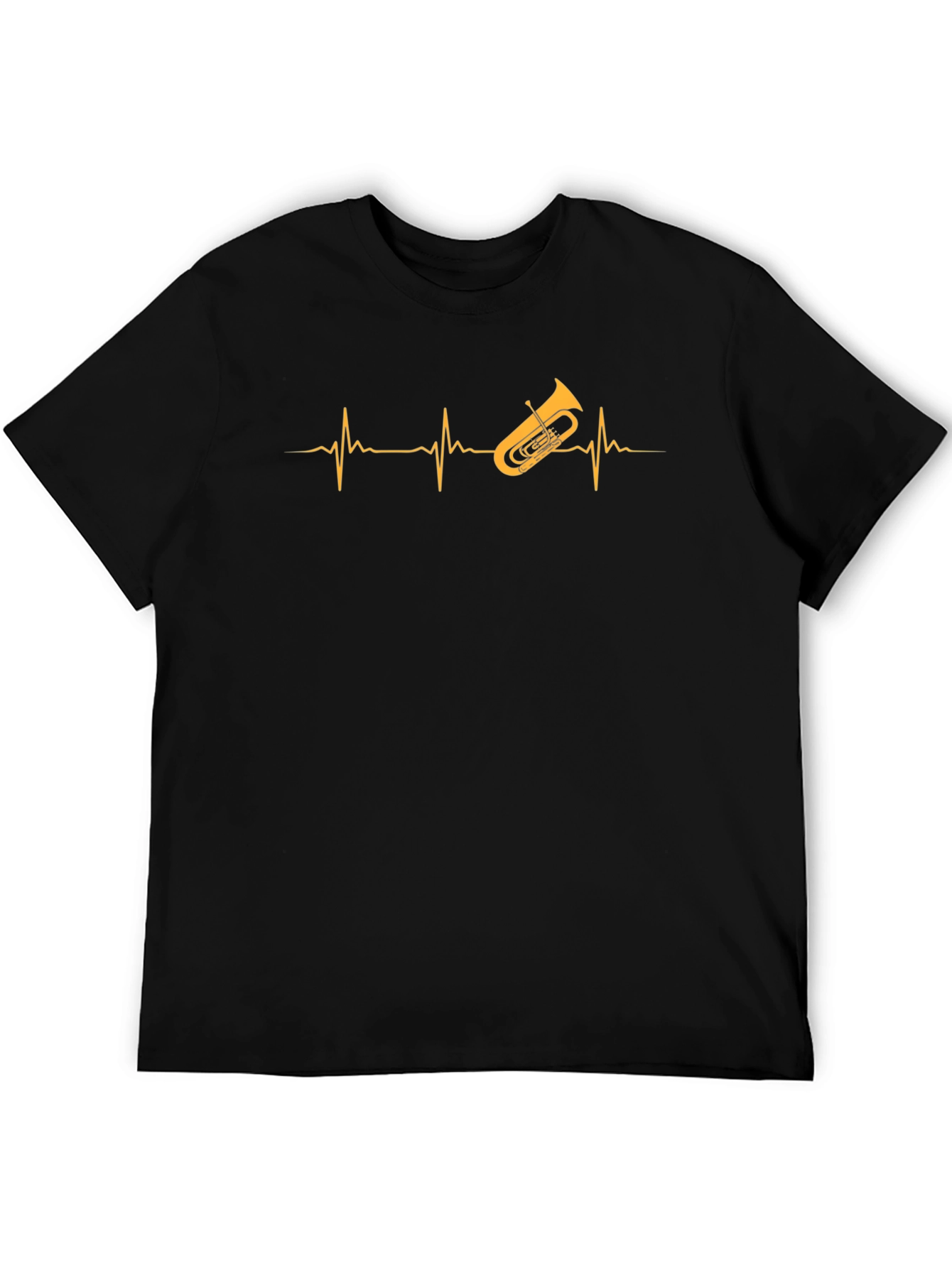 Tuba Heartbeat T-Shirt - Music Lover Tee
