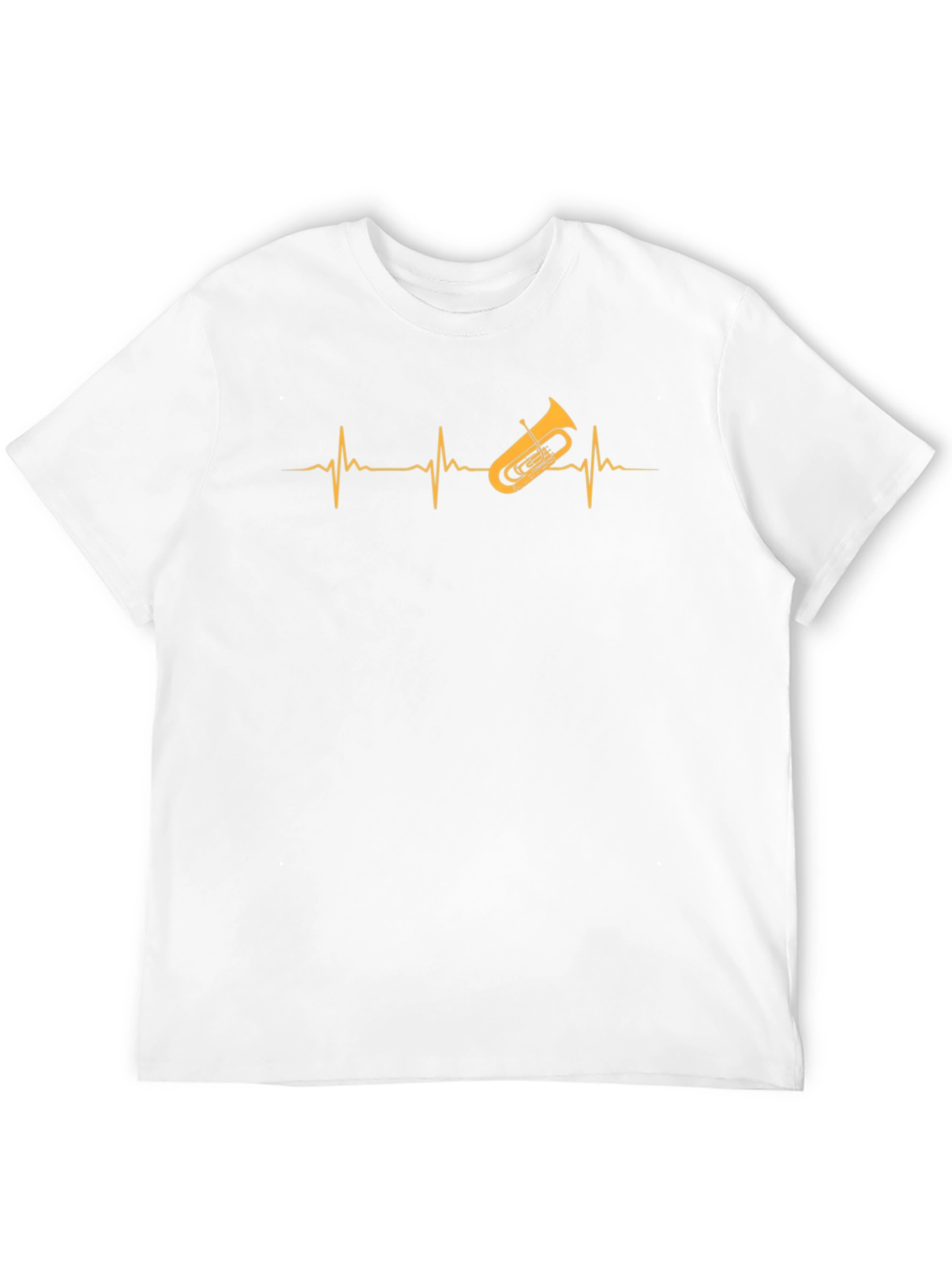 Tuba Heartbeat T-Shirt - Music Lover Tee