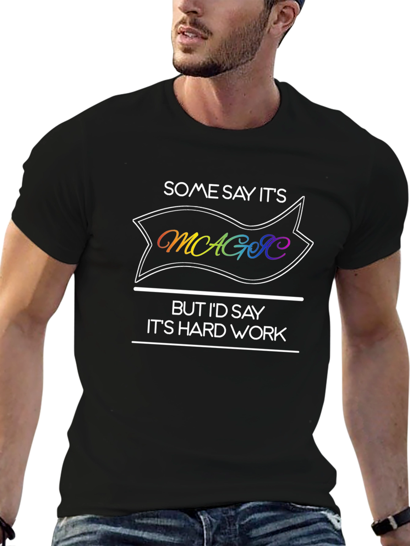 Magic Hard Work Graphic Tee