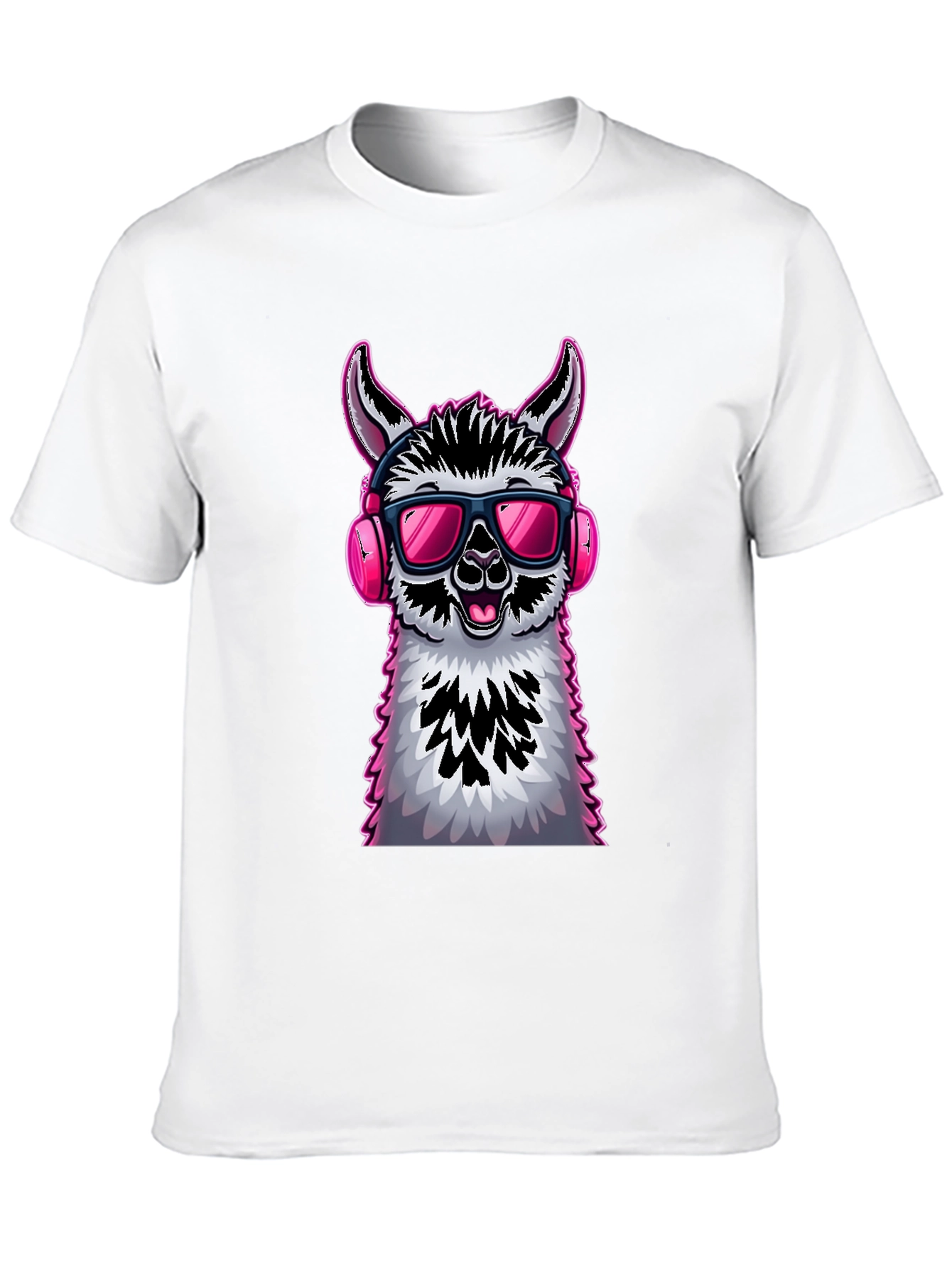 Cool Llama Graphic Tee - Funky Animal Design