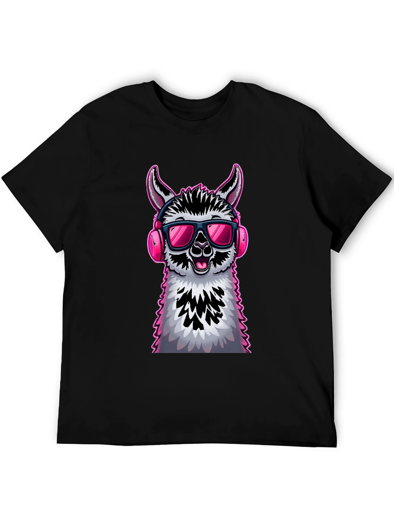 Cool Llama Graphic Tee - Funky Animal Design