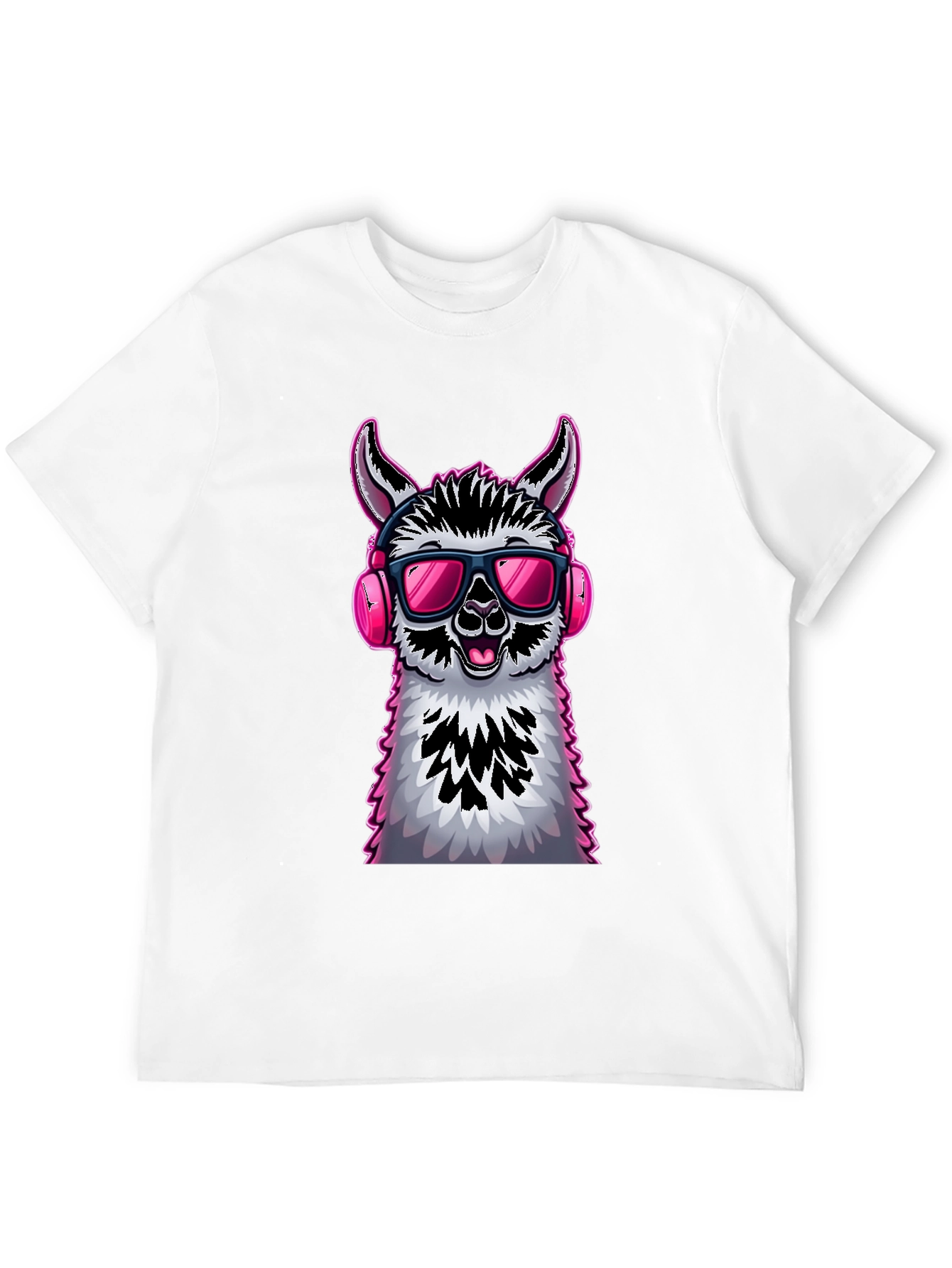Cool Llama Graphic Tee - Funky Animal Design