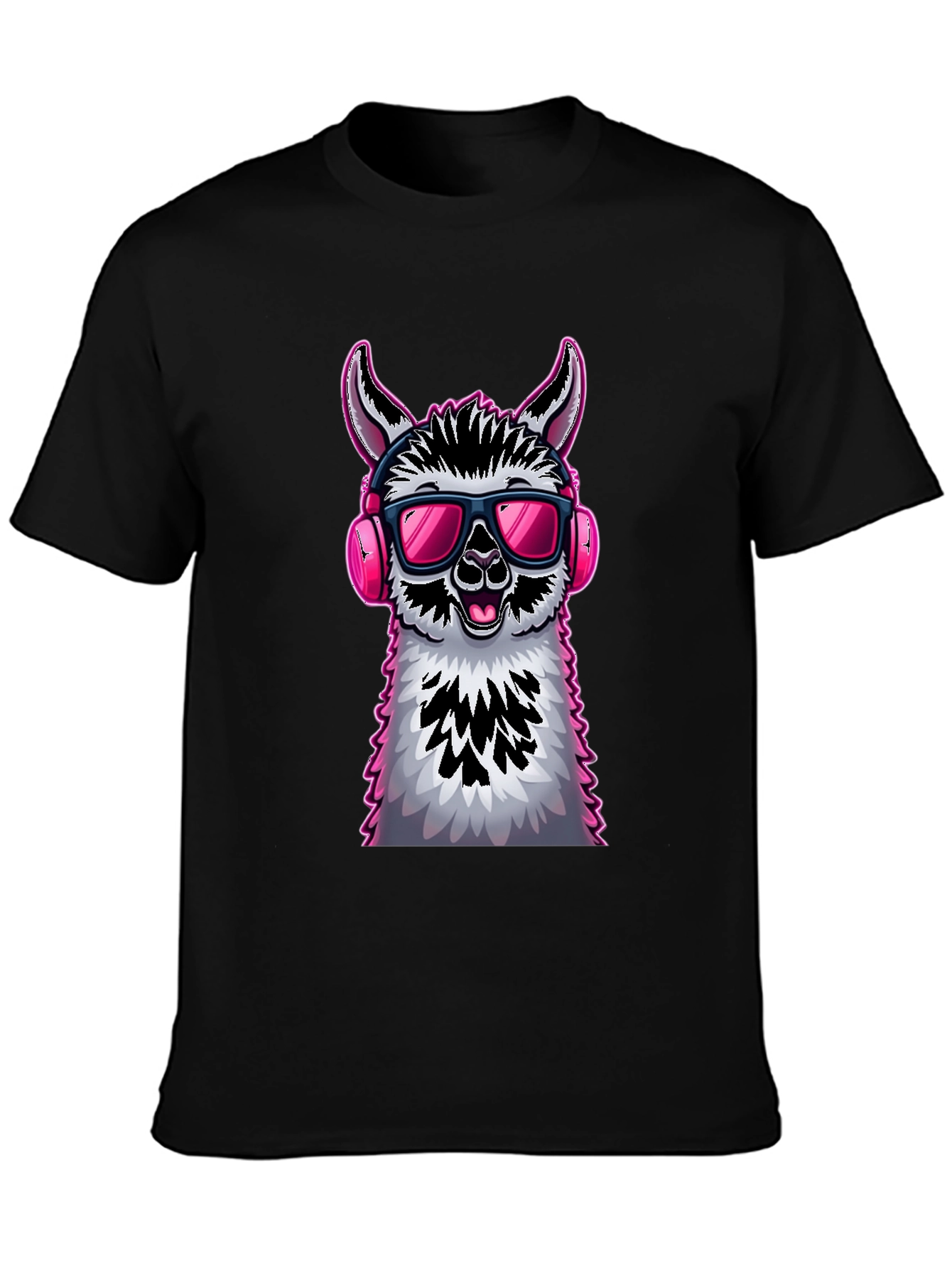 Cool Llama Graphic Tee - Funky Animal Design