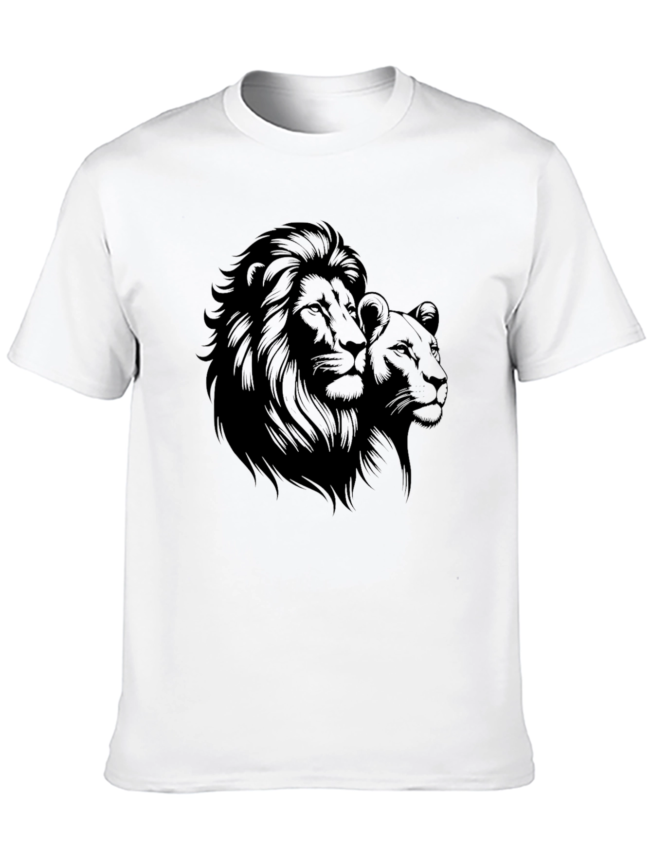Lion & Lioness Black Graphic Tee
