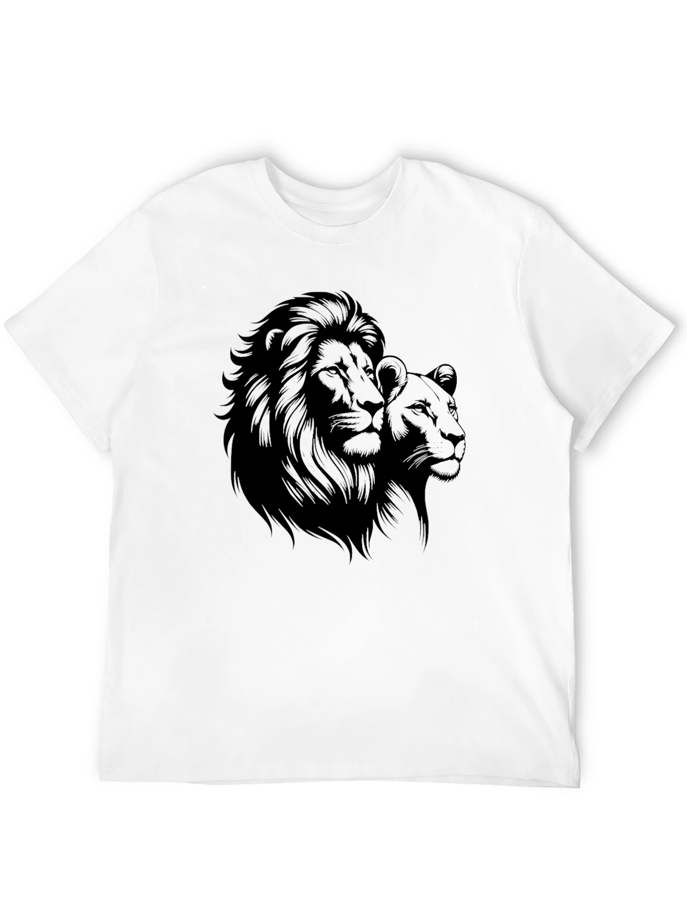 Lion & Lioness Black Graphic Tee