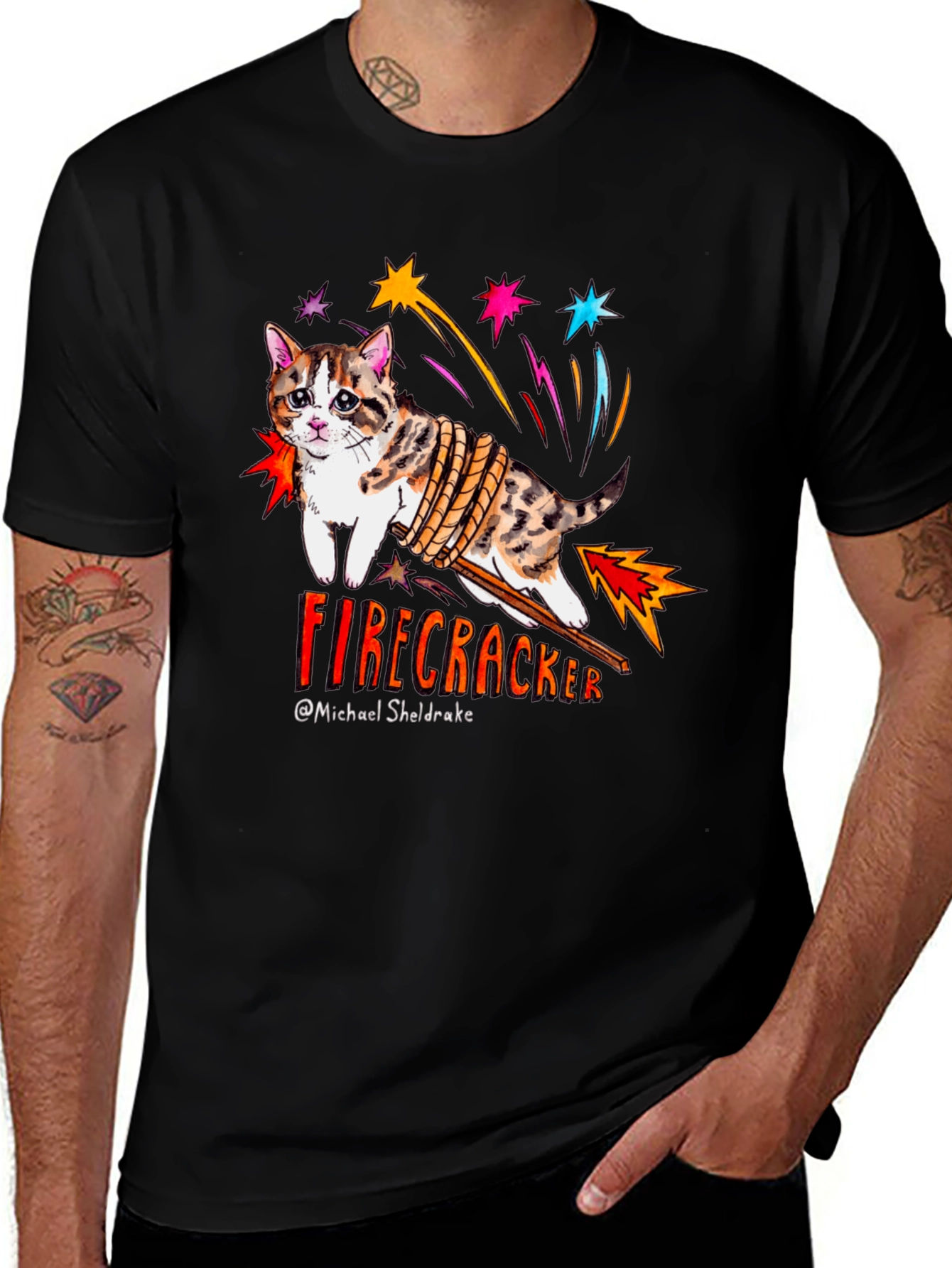 Firecracker Cat T-Shirt