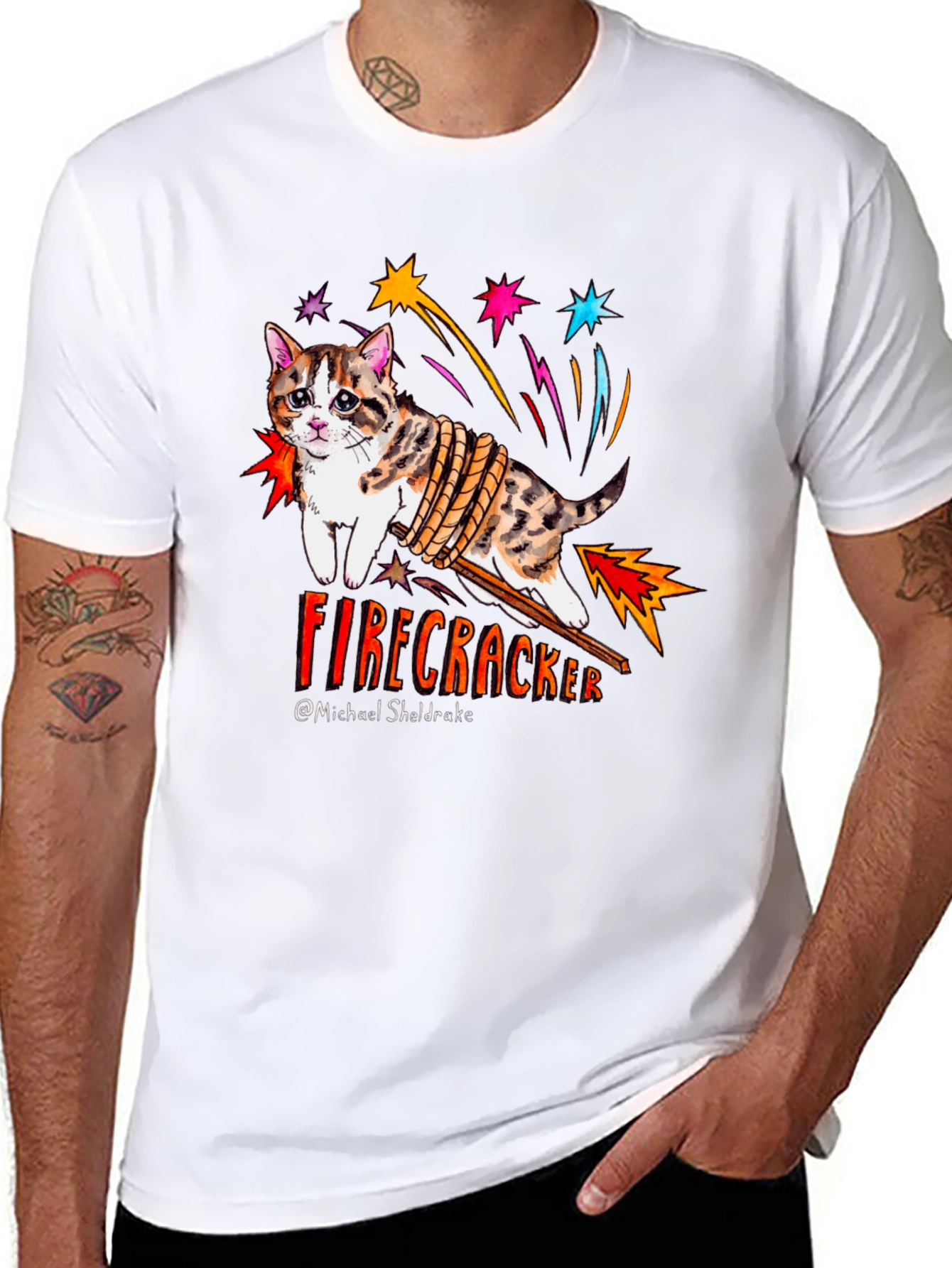 Firecracker Cat T-Shirt