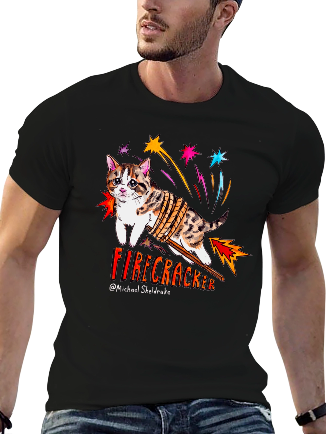 Firecracker Cat T-Shirt