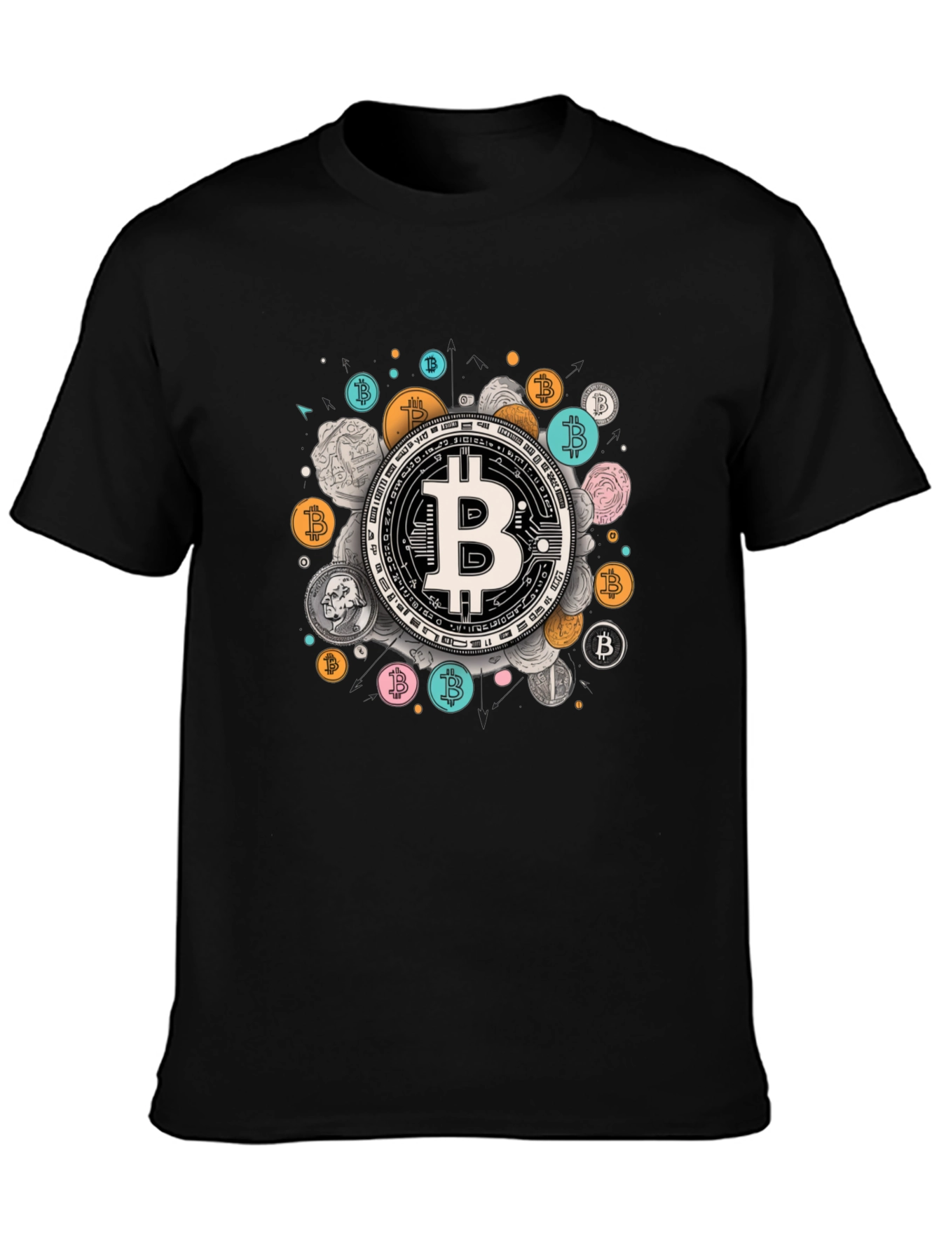Bitcoin Crypto Tee - Modern Currency Design
