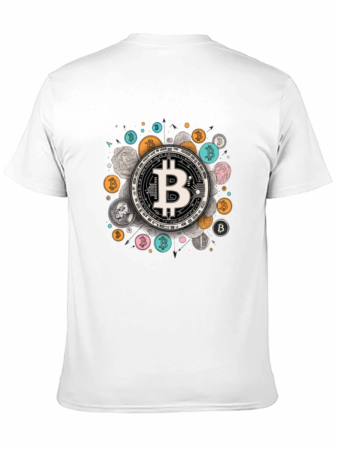 Bitcoin Crypto Tee - Modern Currency Design