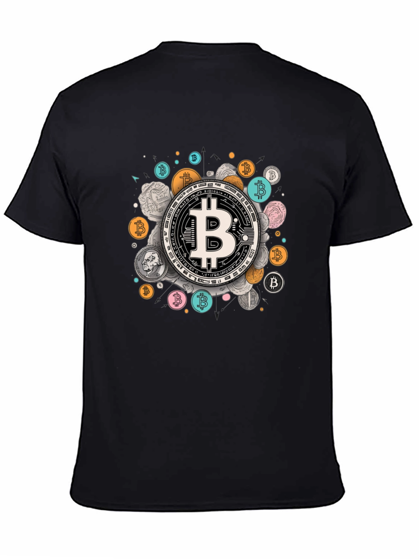 Bitcoin Crypto Tee - Modern Currency Design