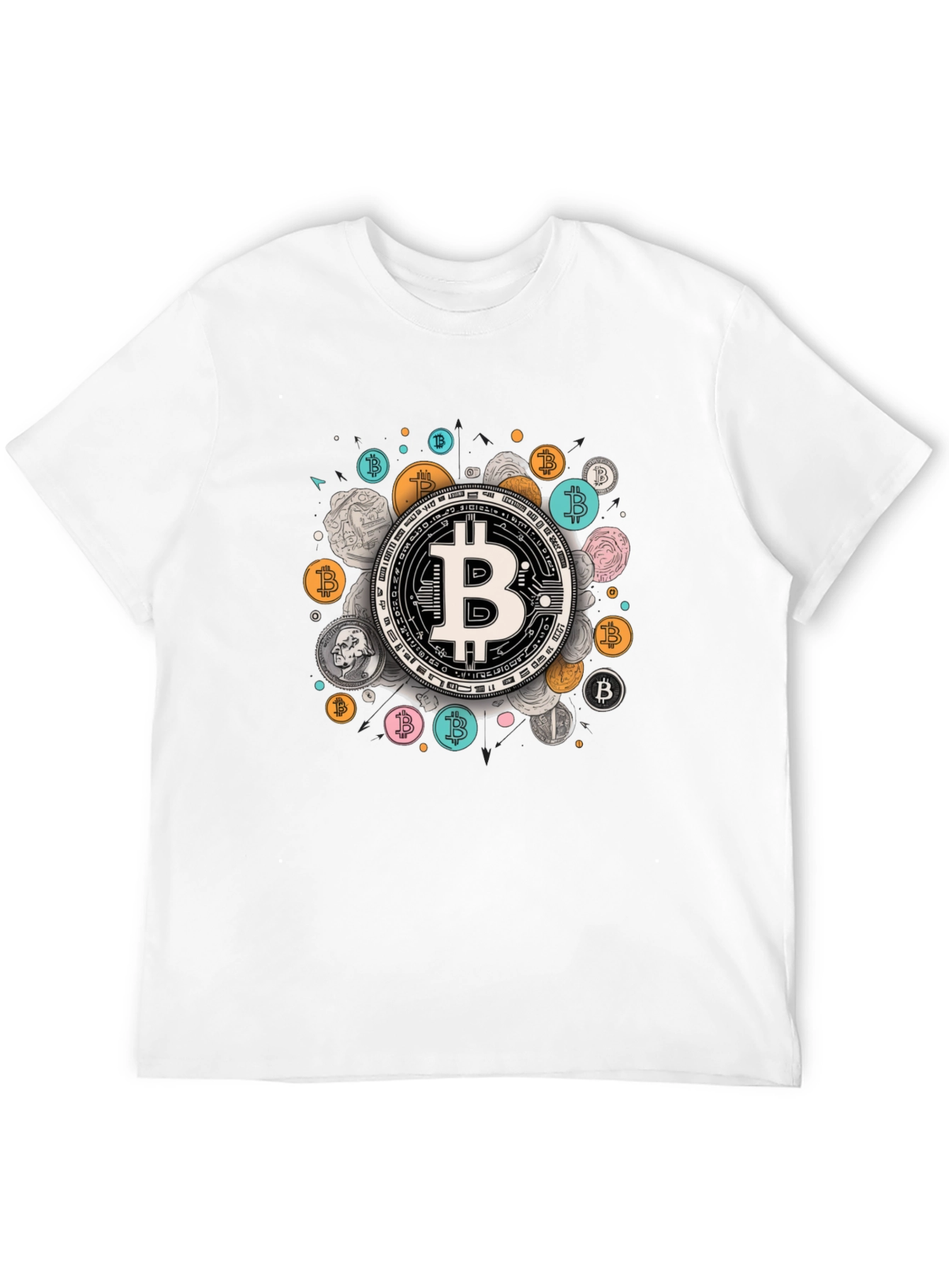 Bitcoin Crypto Tee - Modern Currency Design